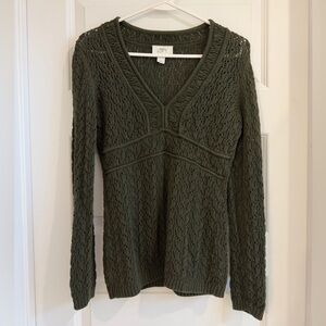 LOFT 100% Cotton Knit Sweater